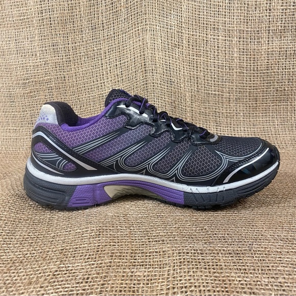 Abeo Running Shoes Raelon Aero Black Purple  Size 9.5 M - Picture 4 of 10